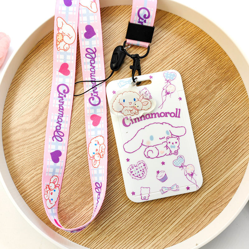 Big Ear Dog Card Set Certificate Set Student Meal Card Campus Bus Subway Lanyard ins Cute Jade Gui Dog Meal Card