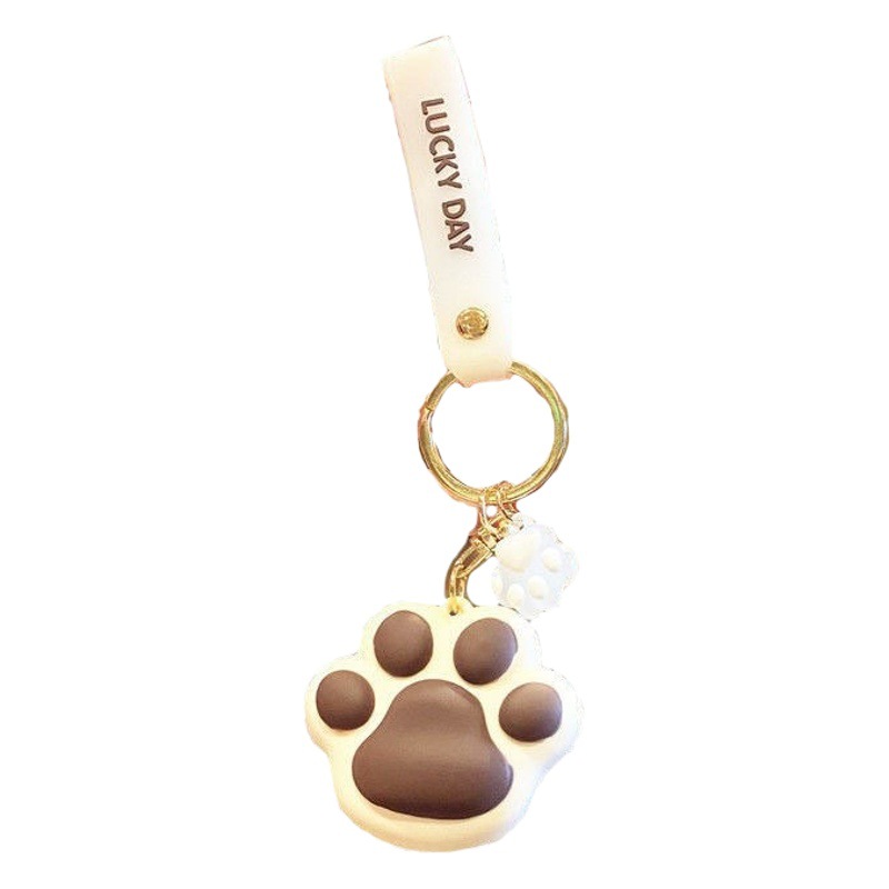 Cartoon Creative Cat's Claw Keychain Female Cute Girl's Heart Key Chain Car Hanging Bag Pendant Couple Gift
