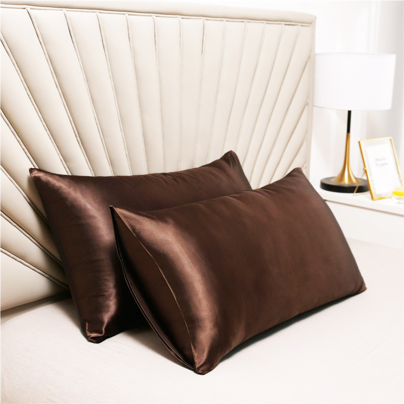 Picture of Factory Batch Cross-border AliExpress Silk Satin Ice Silk Satin pillowcase Single Imitation Silk pillowcase