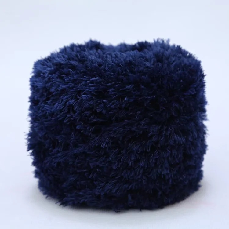 Picture of Crystal Coral Velvet Thick Thread Imitation Fur Scarf Hat Baby Baby Thread Hand-Knitted Wool Ball