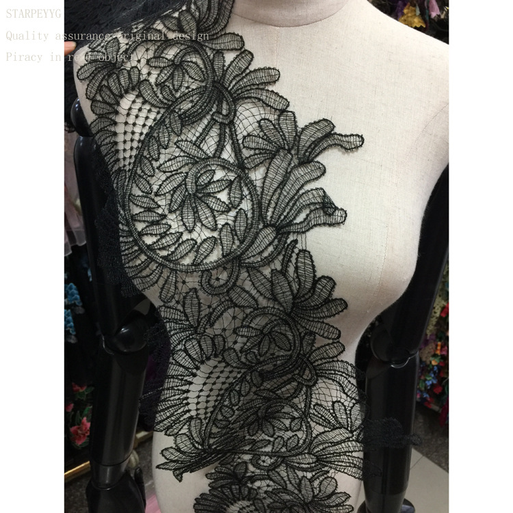 Super beautiful 2020 popular direct selling in stock 22cm fish thread water soluble lace wedding dress lace accessories