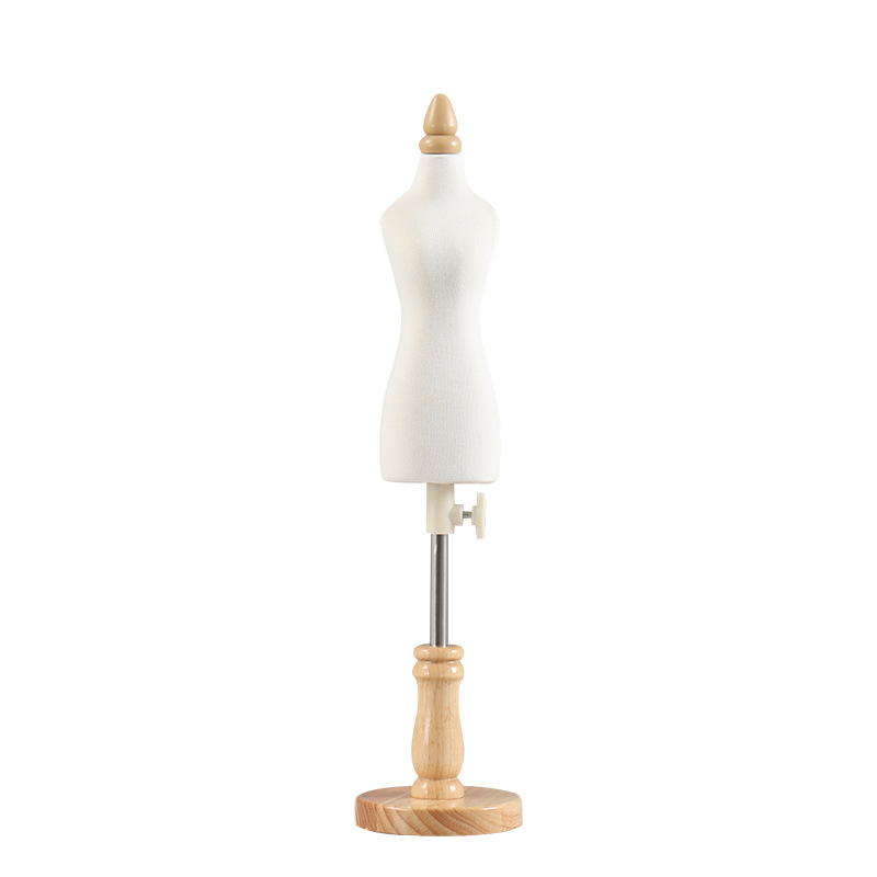 Picture of People's Table Three-Dimensional Cutting Needle-Insertable Mini Women's Two-point 1/4 Clothing Design Wedding Dress Little People's Table Model Frame