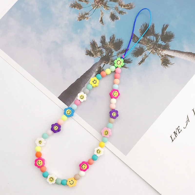 Picture of New soft pottery fruit series mobile phone chain diy mobile phone case acrylic five-pointed star mobile phone chain collection trend