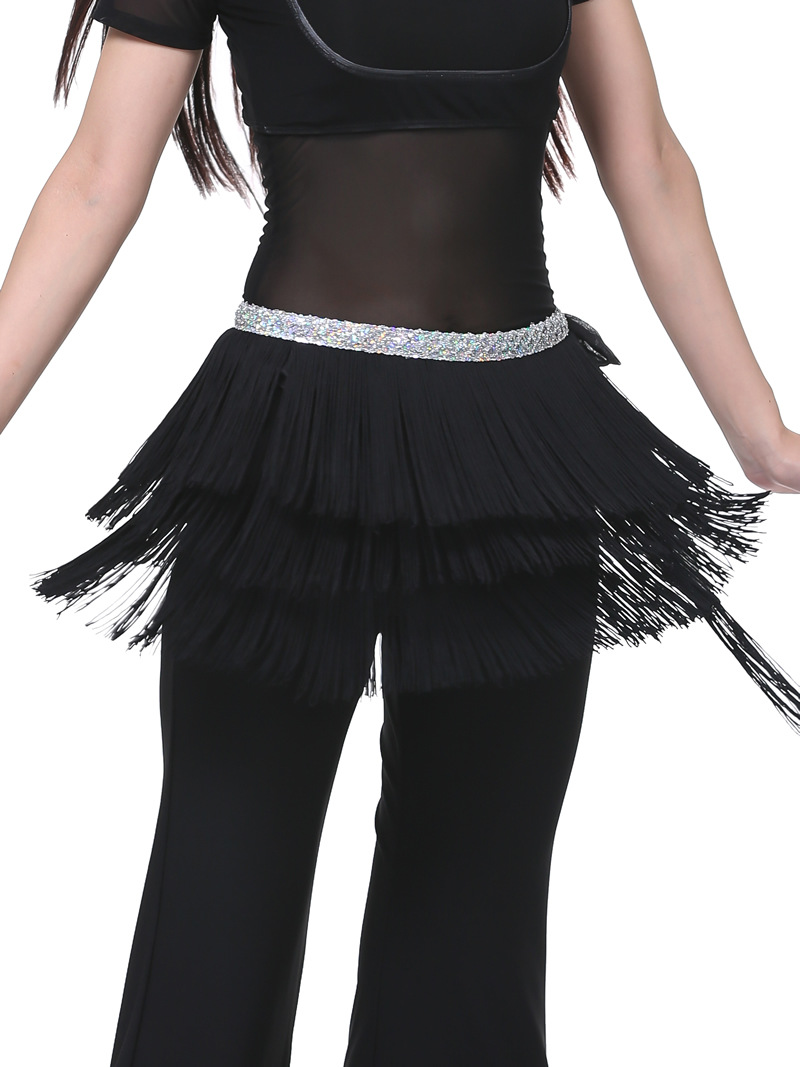 Picture of Dancer three-layer tassel waist chain belly dance waist chain belly dance tassel hip towel tassel belt wholesale