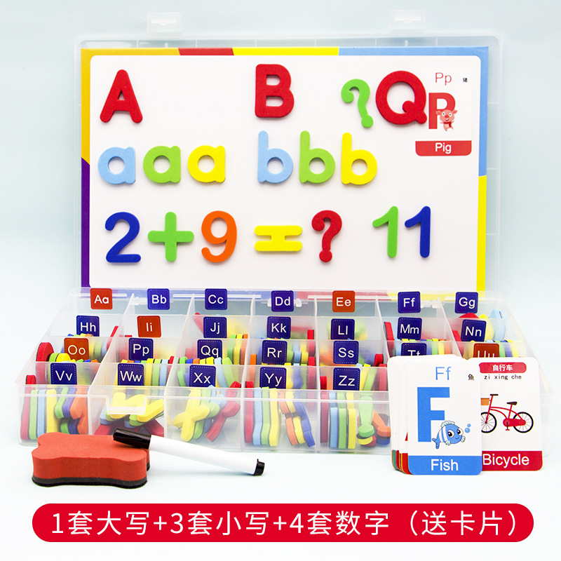 Picture of Magnetic English Alphabet Magnetic Stickers for Children English Natural Spelling Magnet Toys Amazon Cross-Border Dedicated for Early Education