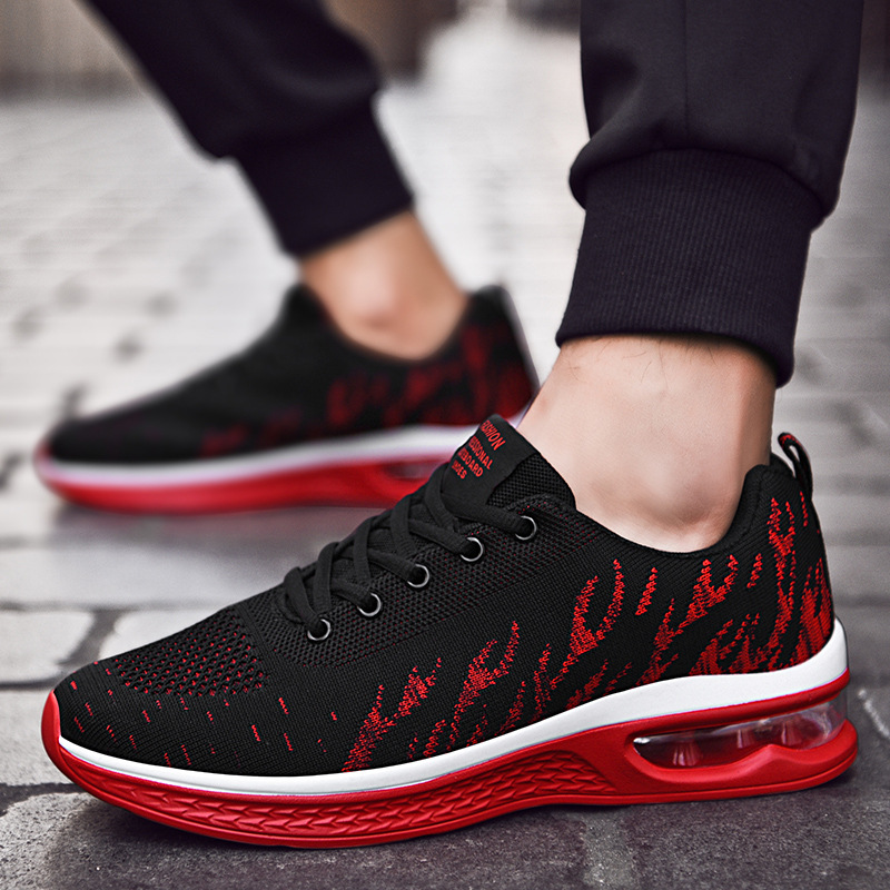 Summer New Men's Shoes Air Cushion Teenagers sneaker Trendy Shoes Junior High School Students Running Shoes Odor-proof Casual Travel Shoes
