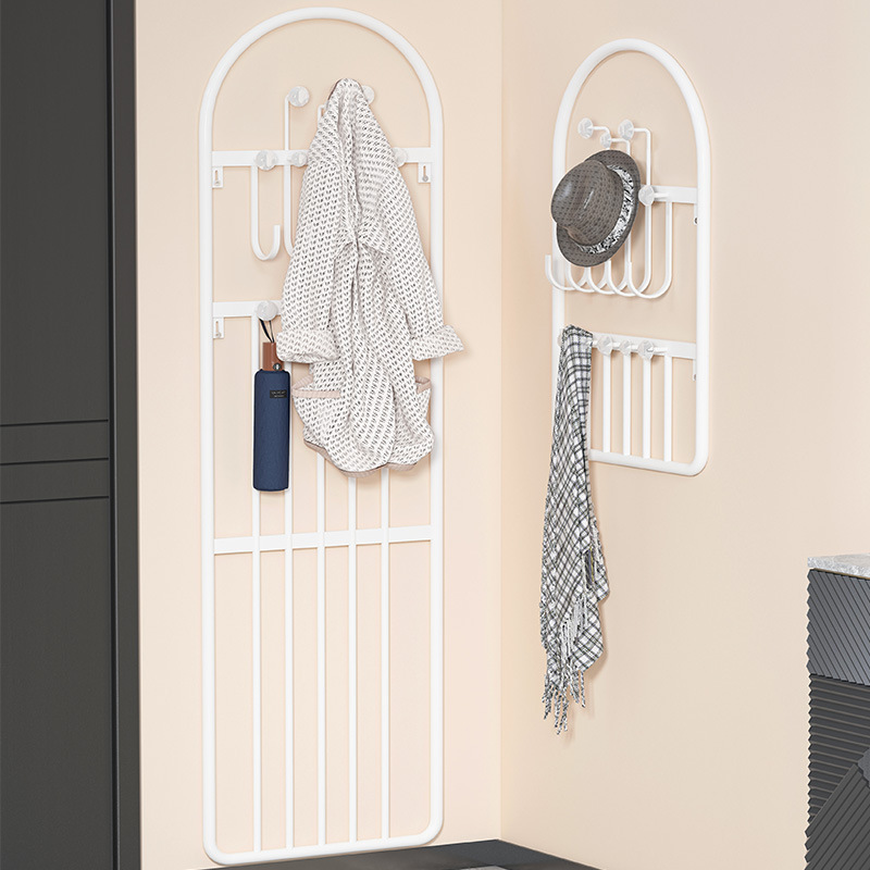Wholesale Door-Hanging Clothes Rack Floor-Standing Wall-Mounted Bedroom Wall-Mounted Coat Rack Storage Rack Bedside Wall-Mounted Door Entry