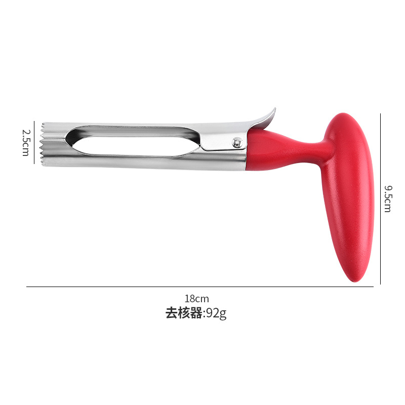 Picture of Factory in stock stainless steel fruit corer plastic handle apple corer pulp core extractor core separator