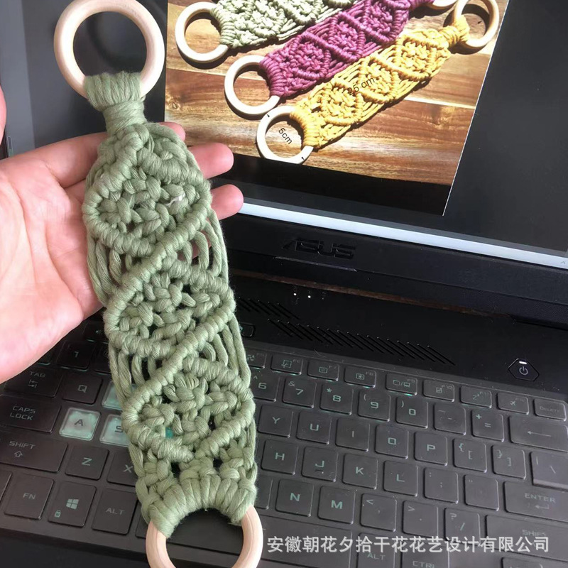 Picture of Cross-border E-commerce Hand-woven Towel Hanging Ring Decorative Tapestry Towel Rack Decorative Boutique Hanging Nordic Style