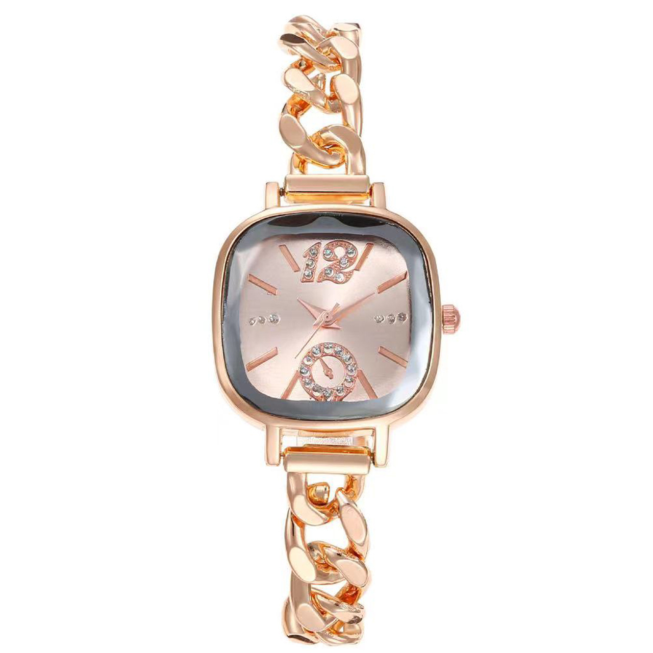Picture of Women's Fresh Ins Style All-Match Purple Aurora Dial Square Bracelet Watch for Students