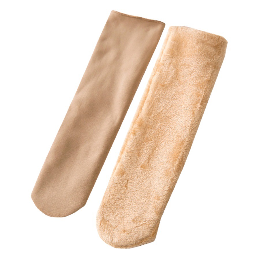 Floor snow socks new snow socks mid-length socks fleece-lined thickened warm floor socks adult warm socks meat
