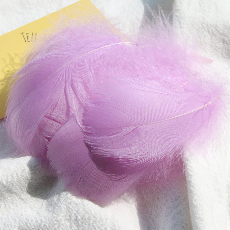 Picture of diy handmade color floating feather goose feather dream catcher wave ball gift box filling decoration materials