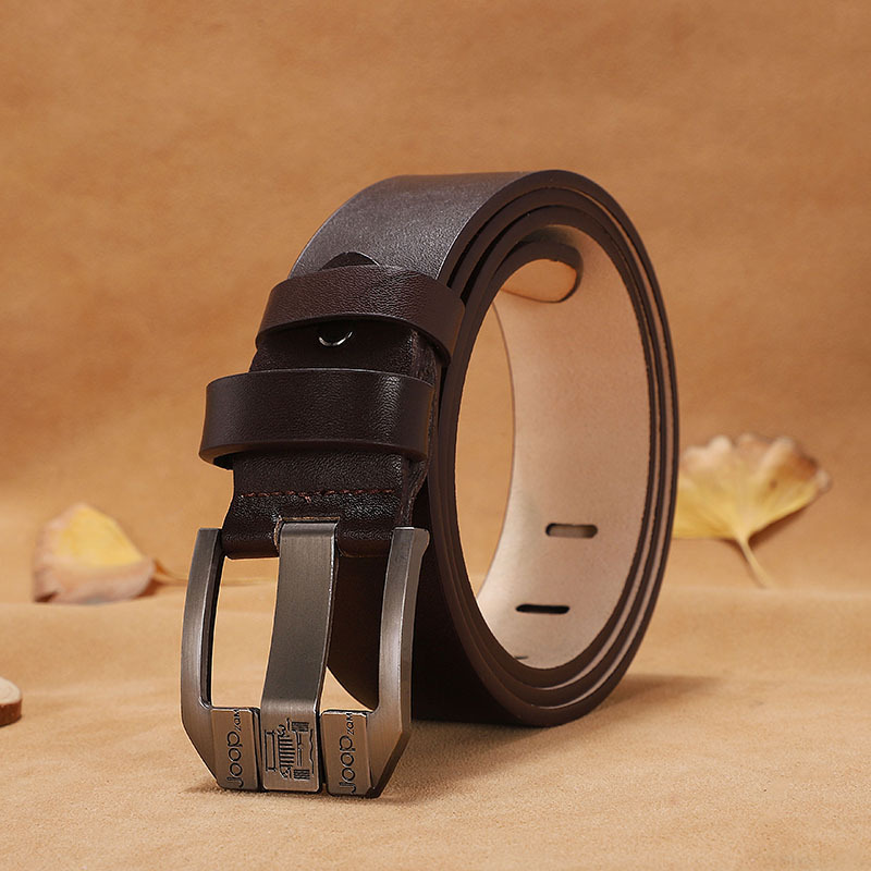 Picture of New belt leather men's belt real cowhide belt casual Joker men's pin buckle belt manufacturers wholesale
