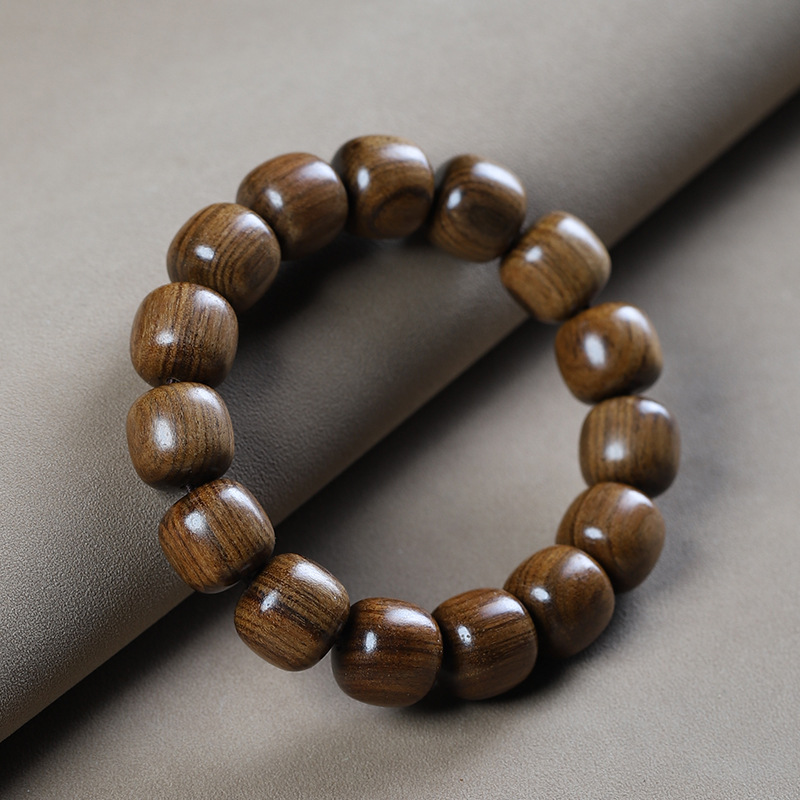 Picture of Black pear old beads men and women hand string text play beads beads mahogany popular jewelry wooden jewelry