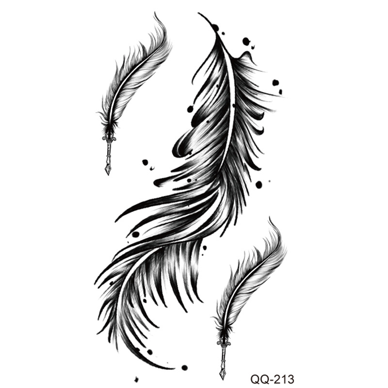 Picture of New waterproof small fresh tattoo stickers color black and white 1000 can be any combination of manufacturers wholesale