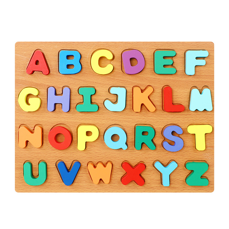 Picture of Macaron Building Blocks Number Alphabet Board Enlightenment Shape Cognitive Matching Board Baby Puzzle Puzzle Board Early Education Toys