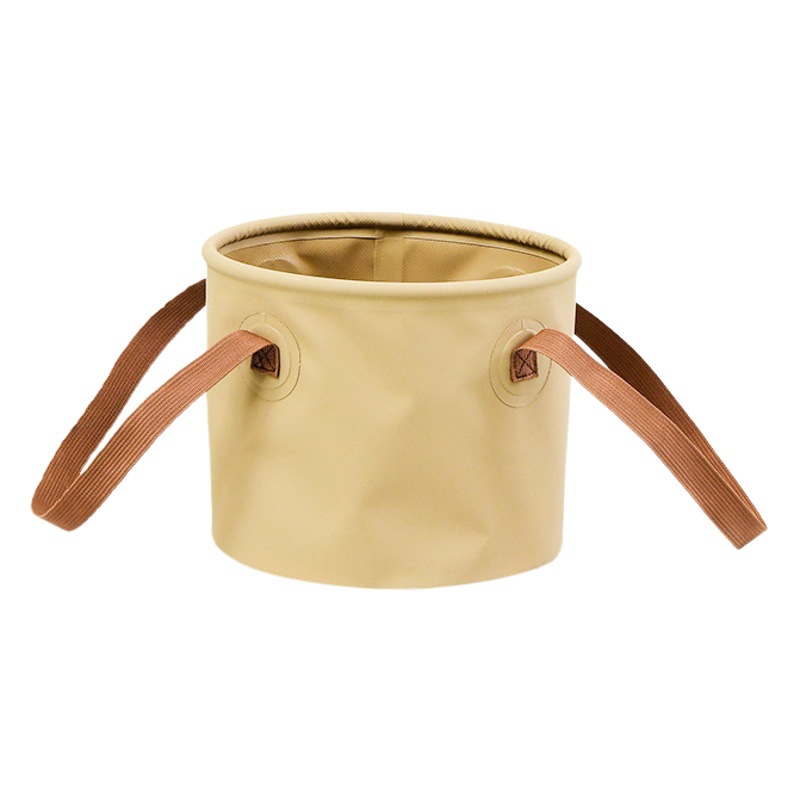 Outdoor Folding Bucket Portable Camping Picnic Fishing Multifunctional Water Storage Thickened Durable Waterproof Storage Bucket