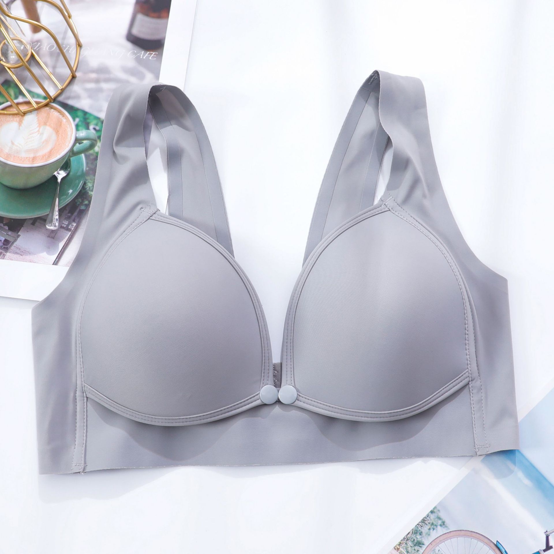 Picture of Breastfeeding Underwear Foreign Trade Special for Vietnam Southeast Asia Comfortable Gather Anti-sagging Pregnancy Bra Summer Thin Pregnancy