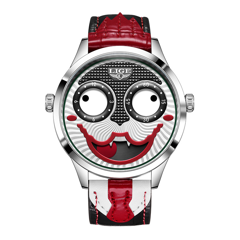 Picture of LIGE/LIGE Cross-border Clown Men's Watch European and American Fashion Trend Quartz Waterproof Watch