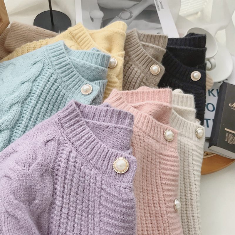 Retro Twist Sweater for Women Spring and Autum 2024 New Popular Women's Age-Reducing Style Top Knitted Cardigan Jacket