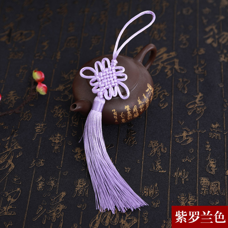 Picture of Chinese knot trumpet pendant exquisite tassel ear 6 plate Fang Sheng knot antique Han clothing decoration gift Accessories Wholesale