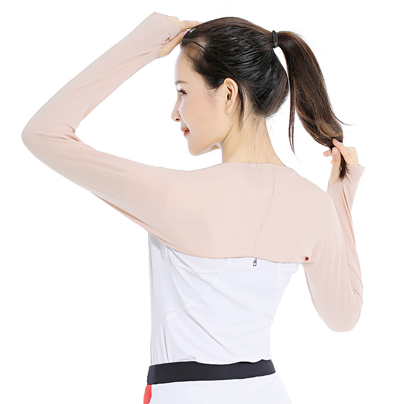 Picture of Summer Sun Protection Shawl Sleeves, Outdoor Cycling Shawl Sleeves, Versatile Fashionable Golf Anti-Uv Shawl Sleeves