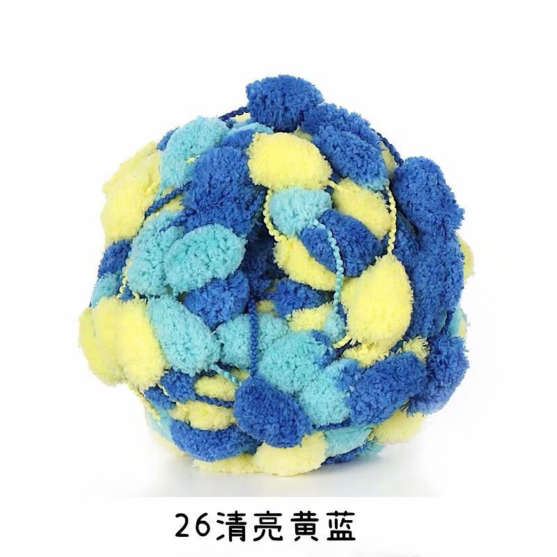 Picture of Ball ball ball ball pearl line Sangzi line 130g handmade DIY sofa cushion floor mat thick ball ball line wholesale