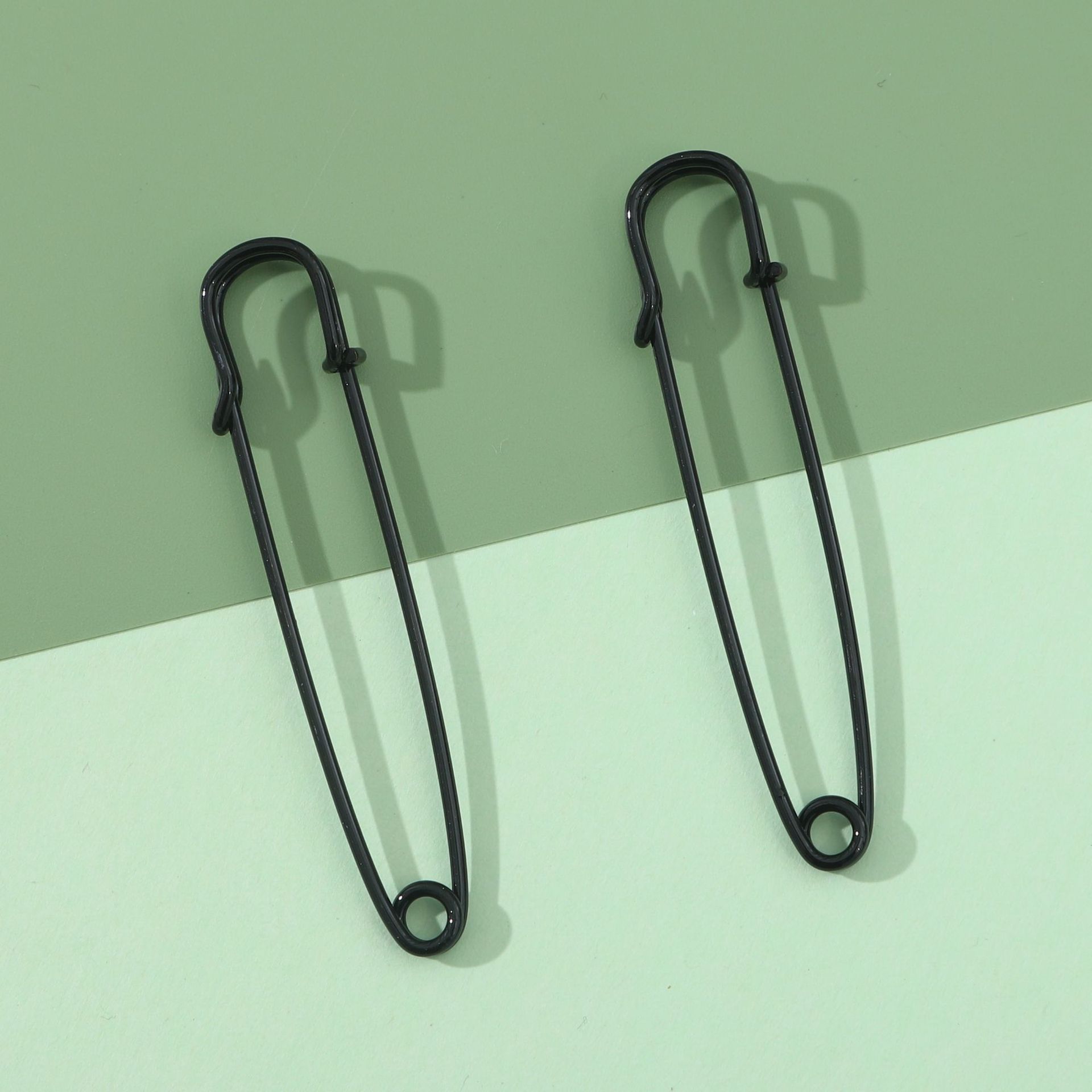 Picture of Japanese and Korean Color Metal Paint Oversized Pin DIY Handmade Jewelry Accessories Shawl Wool Buckle Safety Pin Brooch