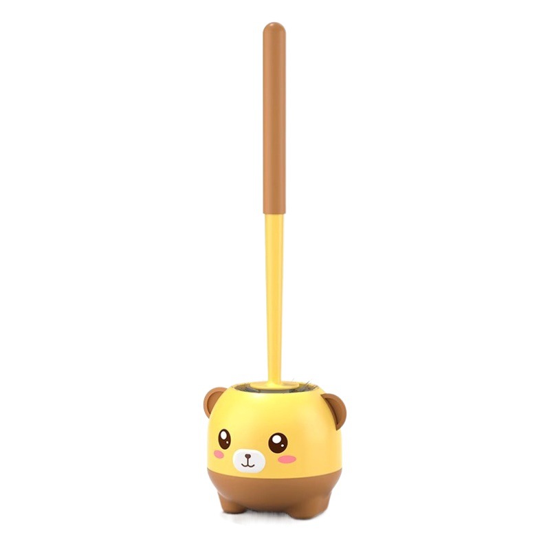 Bathroom Cleaning Brush Without Punching Wall Hanging Bear Toilet Brush No Dead Ends Toilet Artifact Toilet Cleaning Set Wholesale