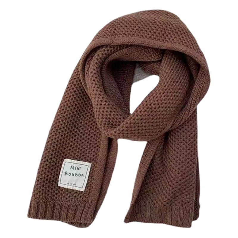 Children's Scarf Wholesale Manufacturer Winter Korean Style Boys' Trendy Baby Neck Warmer Warm Scarf Cross-Border Exclusive Supply