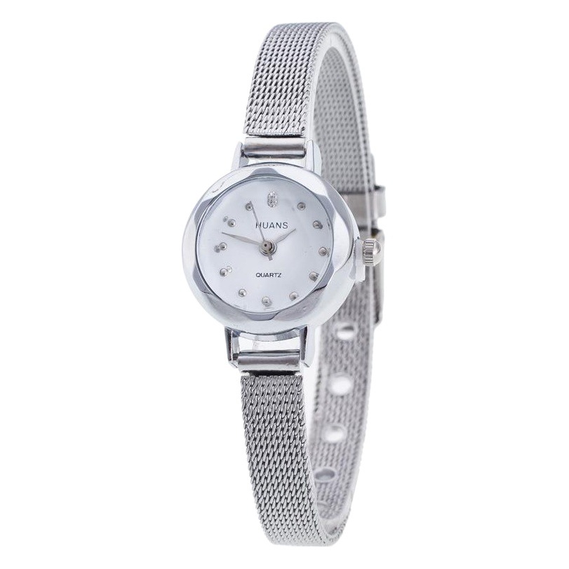 HUANS Watch Alloy Fine Mesh Band Watch Wholesale Student Fashion Gold Diamond Quartz Watch