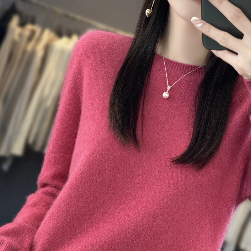 Picture of Soft Nuo low round neck sweater women's autumn and winter New pullover long sleeve wool bottoming shirt women's first-line ready-to-wear sweater women