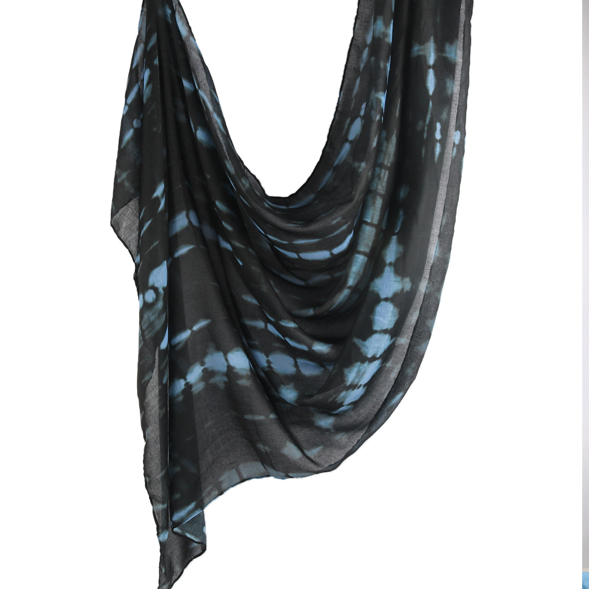 Picture of Best-Selling Watercolor Tie-Dye Cotton Scarf Arabian Satin Polyester Long Scarf Turkish Middle Eastern Scarf