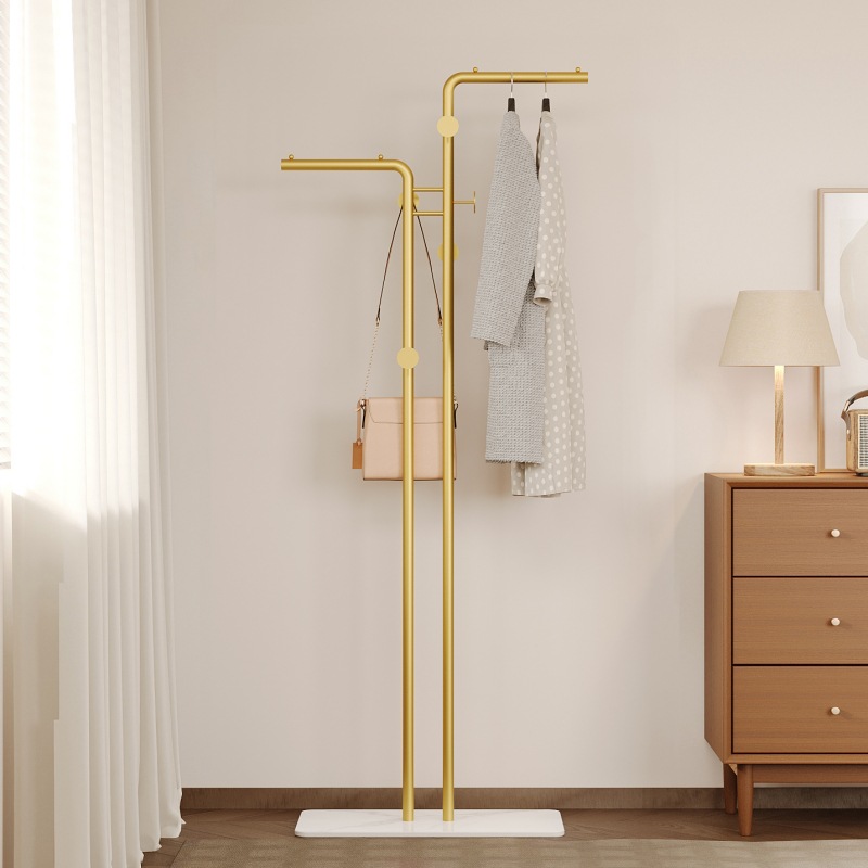 Modern minimalist household vertical hanger bedroom floor-standing coat rack living room home hanging bag drying rack wholesale