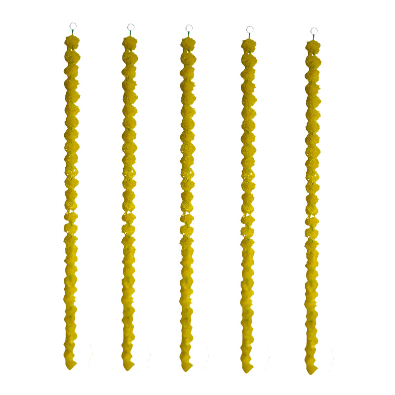 Picture of Marigold garland Indian wedding decoration flower string Mexican Day of the dead plastic decorative flower string