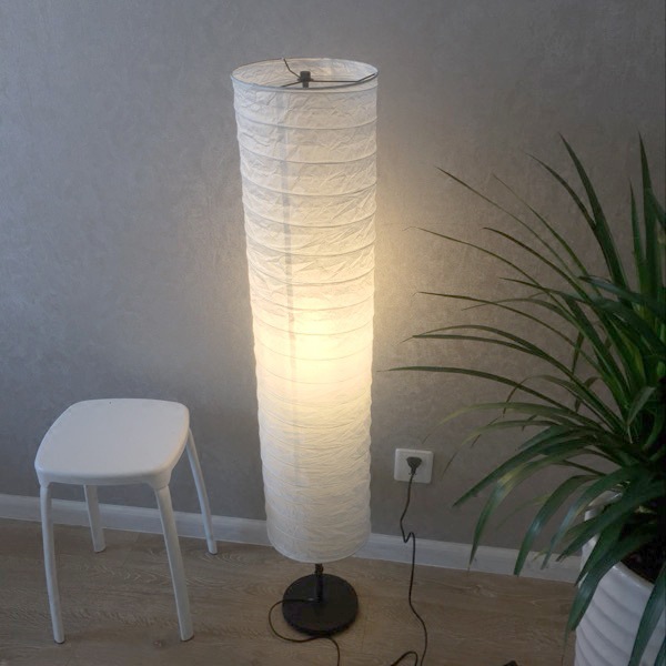Scandinavian Japanese Creative Stylish Warm Color Simple Modern Study Paper Lighting Bedroom Living Room Telescopic Standing Lamp Floor Lamp