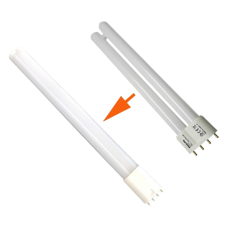 360 Degree Luminous Led 2g11 Horizontal Plug Lamp 12W 2g11 Lamp Flat Four-Pin 85-265V Instead of Pll24W