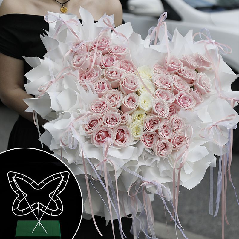 new butterfly bouquet flower arrangement artifact handmade butterfly bouquet fixed diy material floral packaging material supplies