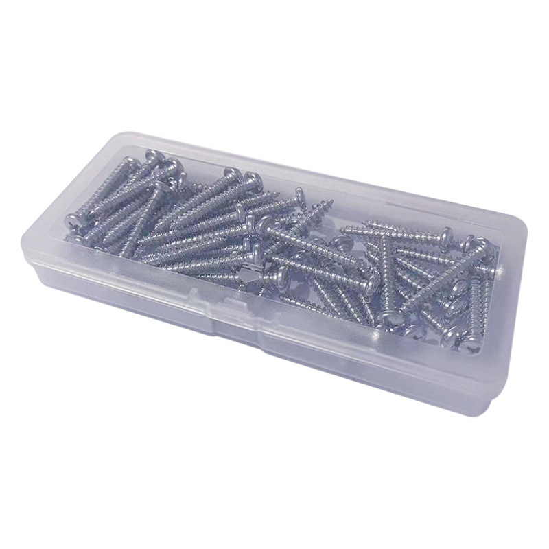 Injection transparent PP plastic box 16mm long flat box thin conjoined flip electronic components accessories packaging box spot