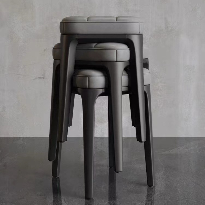 Bench, low stool, small slab, square stool, simple and thick, luxury living room, thick soft square stool, light modern bag, soft bag