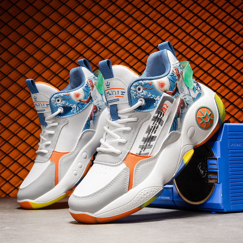 Autumn and Winter New Fashion Men's Shoes High Top Basketball Shoes