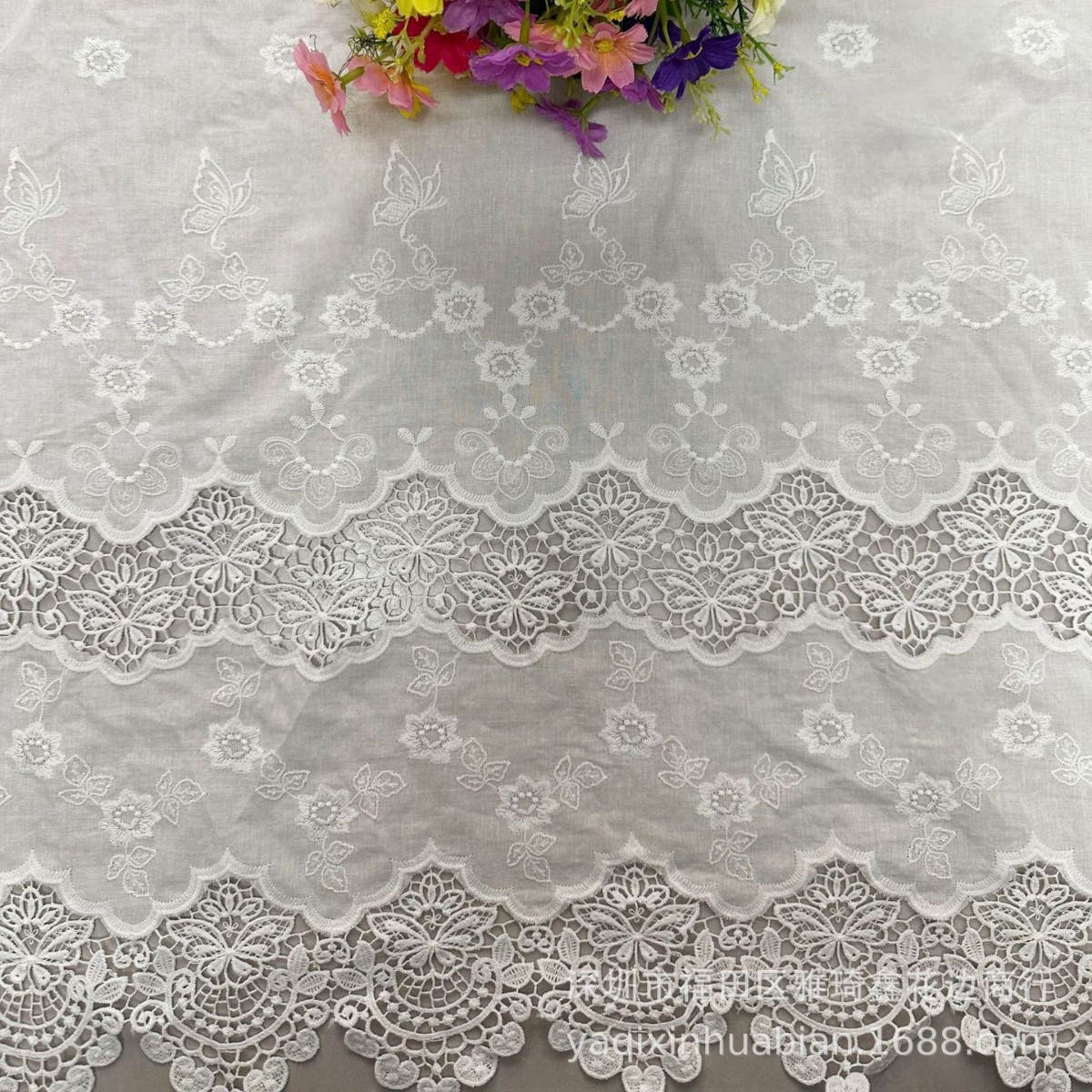 Cotton embroidery water soluble embroidery 9088 cotton cotton thread embroidery cotton embroidery hollow embroidery embroidery cotton summer women