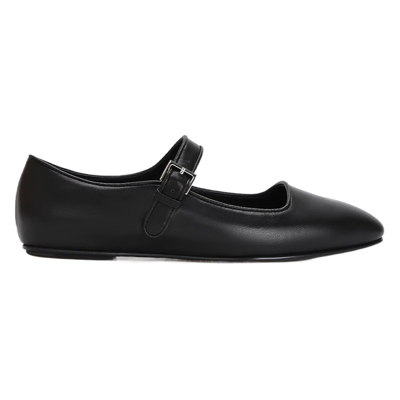 High-grade sheepskin soft bottom genuine leather Mary Jane single-layer shoes women's shoes buckle low-cut flat shoes small leather shoes pumps