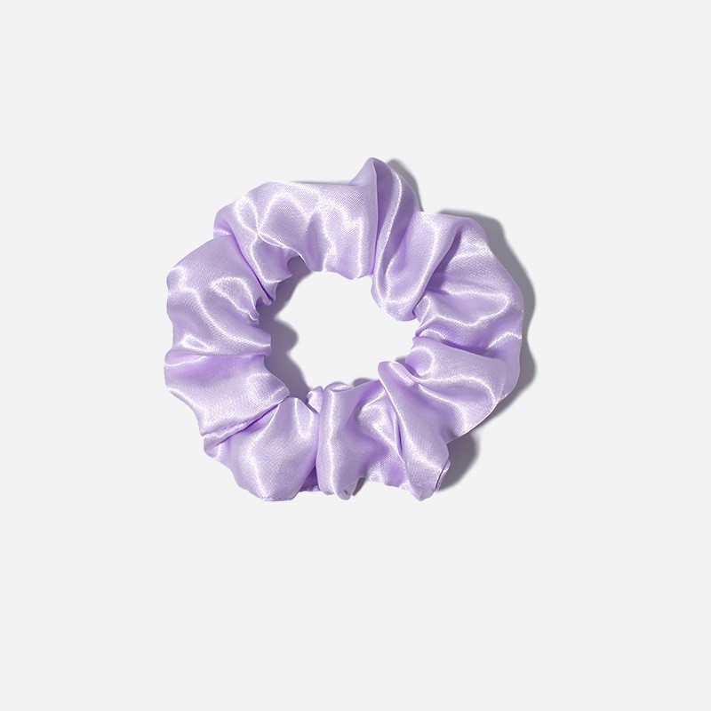 Picture of European and American Cross-Border Solid Color Large Intestine Hair Ring Foreign Trade Style Satin Head Flower Korean Style Headband Hair Accessories Head Rubber Band Wholesale