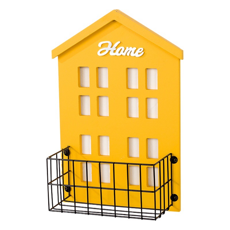 Multi-color small house wall decoration storage box wall hanging decoration storage basket kindergarten balcony wall creative life home