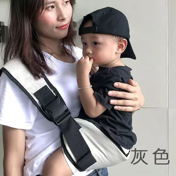 Picture of Baby shoulder strap newborn baby 1-year-old children's waist stool 2-year-old children's shoulder towel front holding baby holding gadget