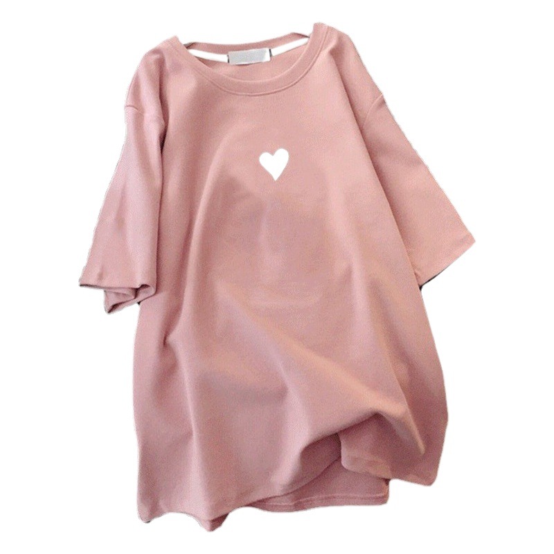 Wholesale plus size women's 100.00kg fat sister 2023 summer cotton short sleeve T-shirt women's loose maternity clothes