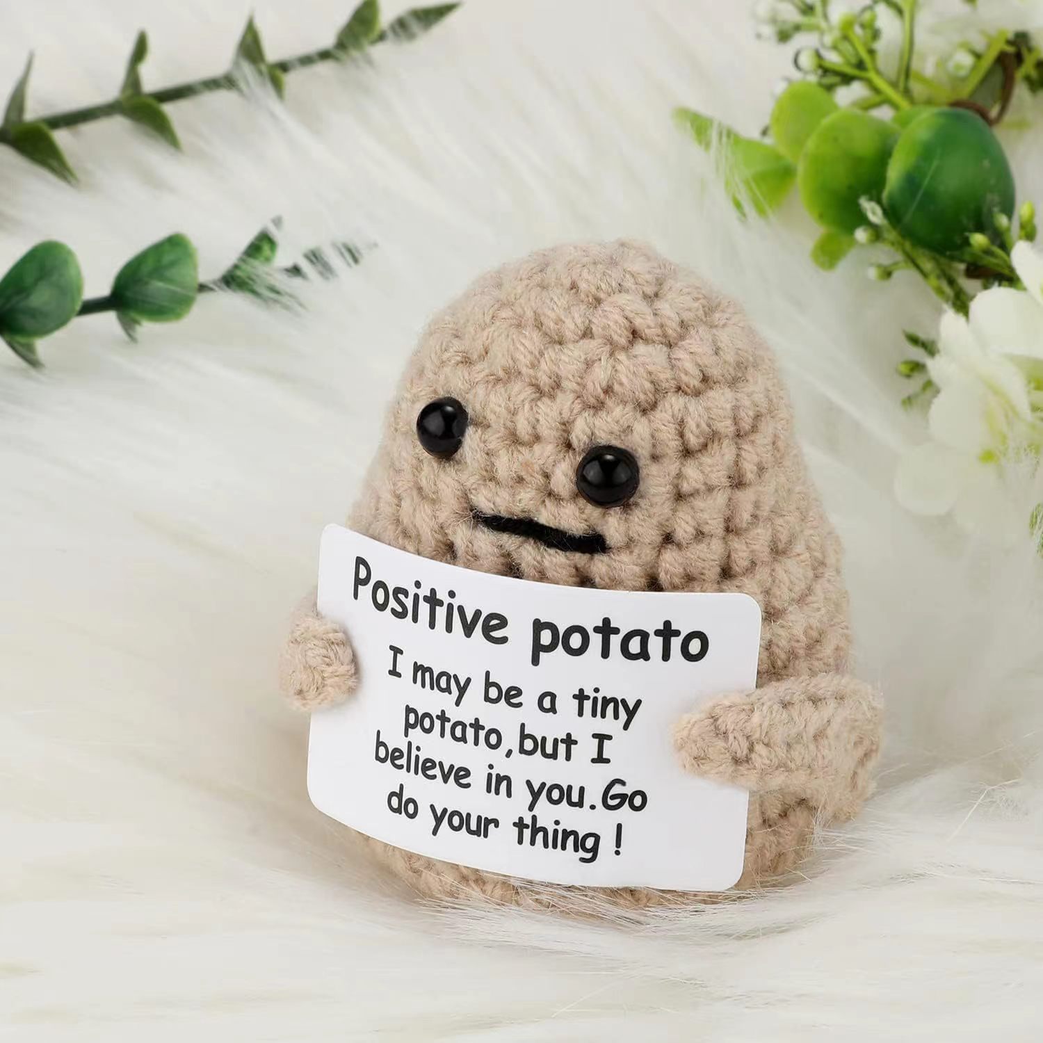 Picture of A Handmade Wool Woven Pendant Internet Celebrity Funny Positive Energy Vegetable Finished Fruit Doll Ornaments Pendant
