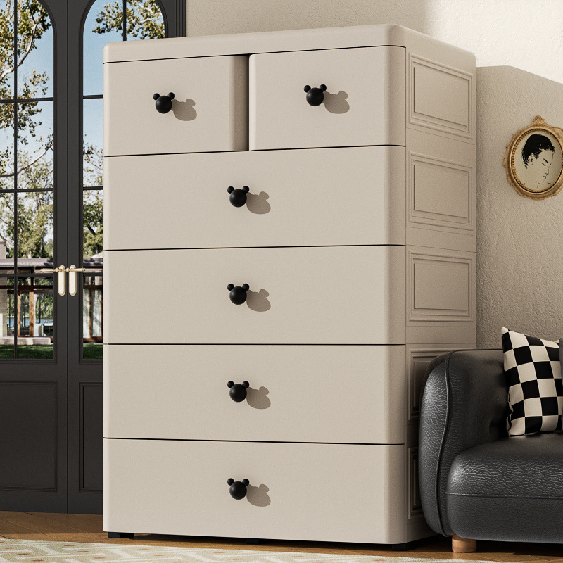 70cm storage cabinet drawer type multi-storey living room storage cabinet children's wardrobe storage cabinet five-bucket household baby wardrobe