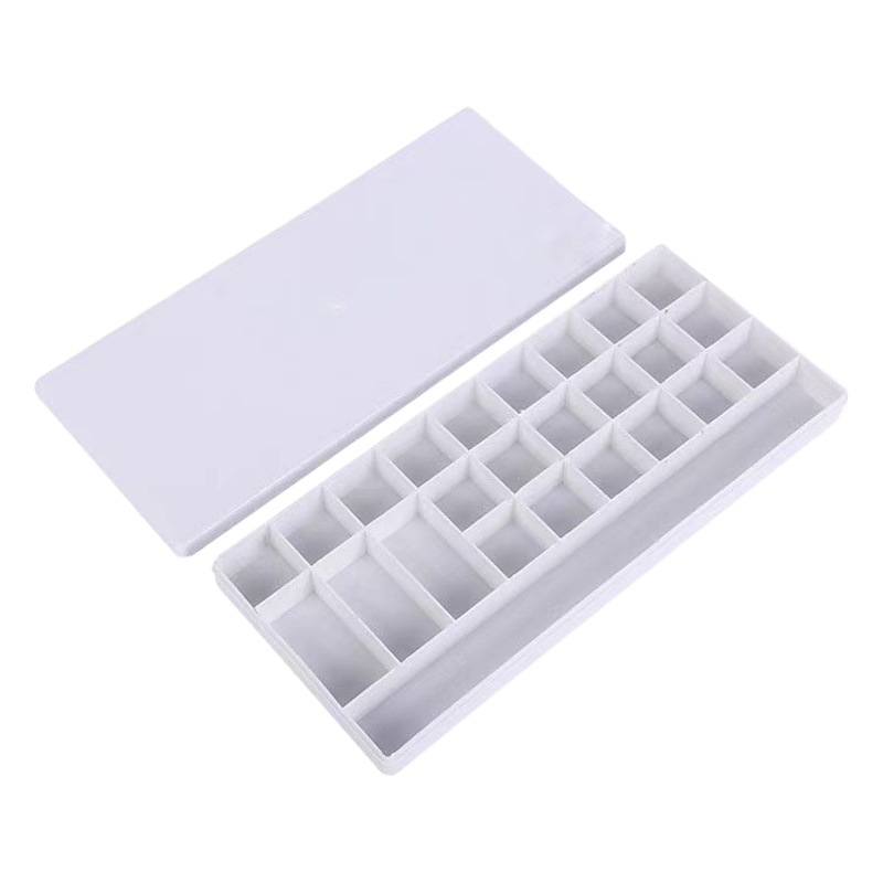 Color Box Convenient Hard Cover Pigment Storage Box Gouache Box 24 Grid 25 Grid 36 Grid Watercolor Acrylic Dispensing Box